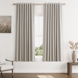 Conjunto De Cortinas Guken Apricot Blackout 160 Cm De Comprimento E 2 Painéis