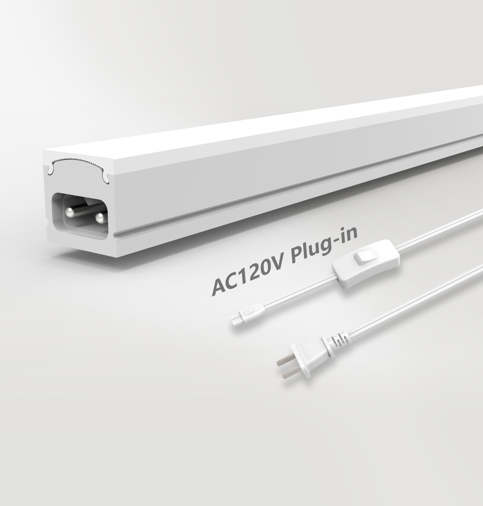 Under Cabinet Lighting Leetdud Plug-in De 32 Polegadas 3cct 3000k/4000k/5000k