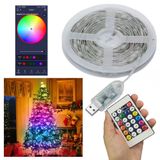 Fita Led Smart Aplicativo App Celular 20 Metros Fio De Fada Cores Rgb Decoraçao Mesa Estante Arvore Natal Pisca Pisca Escada Game Loja Casa Fachada