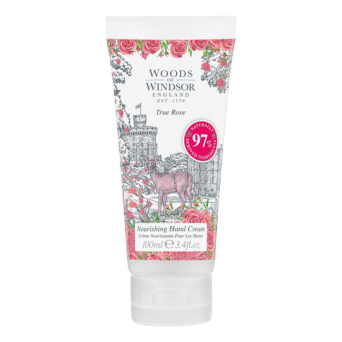 Creme Para Mãos Woods Of Windsor True Rose 100ml Com Manteiga De Karité