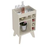 Aparador Adega Bar 4 Nichos 72x45 Cm Dri 4103 Off White Arly