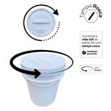 Balde 20l Tampa De Rosquear Para Dar Leite Para Bezerros
