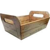 Cesta De Papel Estampa De Madeira 23cm X 32cm