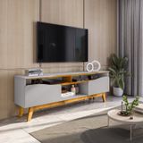 Rack Para Tv Até 75 Polegadas Ilhabela Off-white/naturalle