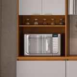 Paneleiro 3 Portas 1 Gaveta Nicho Para Forno 100% Mdf Lumina Itatiaia Cinamomo/fendi