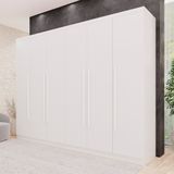 Guarda-roupa 6 Portas 6 Gavetas Angra Expresso Móveis Branco