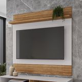 Painel Para Tv De Até 55 Polegadas Guarujá Cinamomo/off White