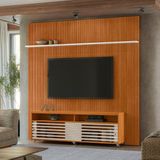 Rack Com Painel Para Tv Até 75 Polegadas New Prestige Cinamomo/off White