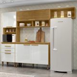 Cozinha Compacta 5 Portas 2 Gavetas Sara Marrocos/off White