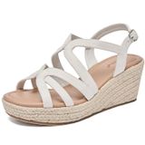 Sandálias Luoika Wide Wedge Para Mulheres Brancas 8168xw