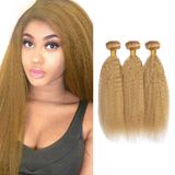 Pacotes De Cabelo Diexrlamx Blonde Yaki Straight #27 Cor 8a