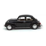 Super Carrinho Ferro Fusca Preto Clássico 1/32 Miniatura