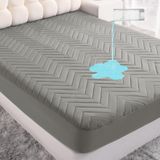 Protetor De Colchão Impermeável Ntbay Quilted Twin Xl Smoke Grey
