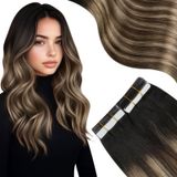 Fita Adesiva Em Extensões De Cabelo Moresoo 50cm Human Hair Silky Straight