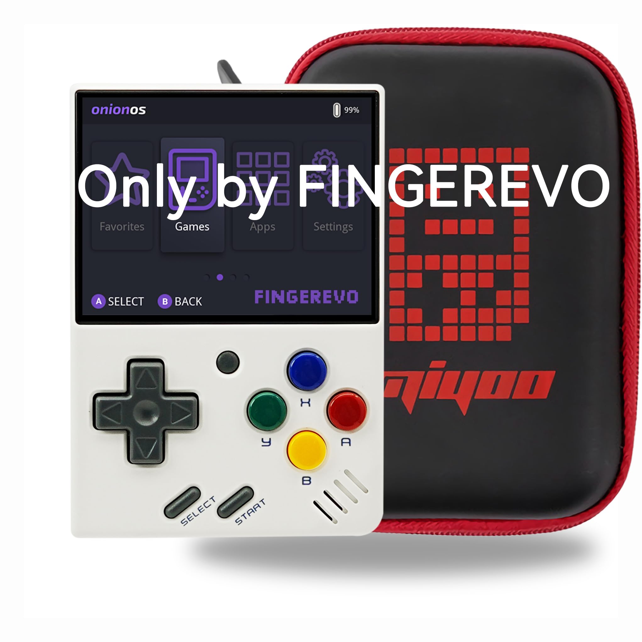 Consola De Jogos Portátil Fingerevo Miyoo Mini V4 Com Estojo