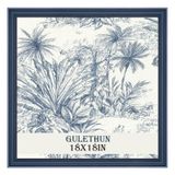 Porta-retratos Gulethun 18x18 Cm Transitional Modern Blue