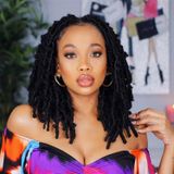 Cabelo De Crochê Toyotress Butterfly Locs 14 Polegadas Marrom Escuro