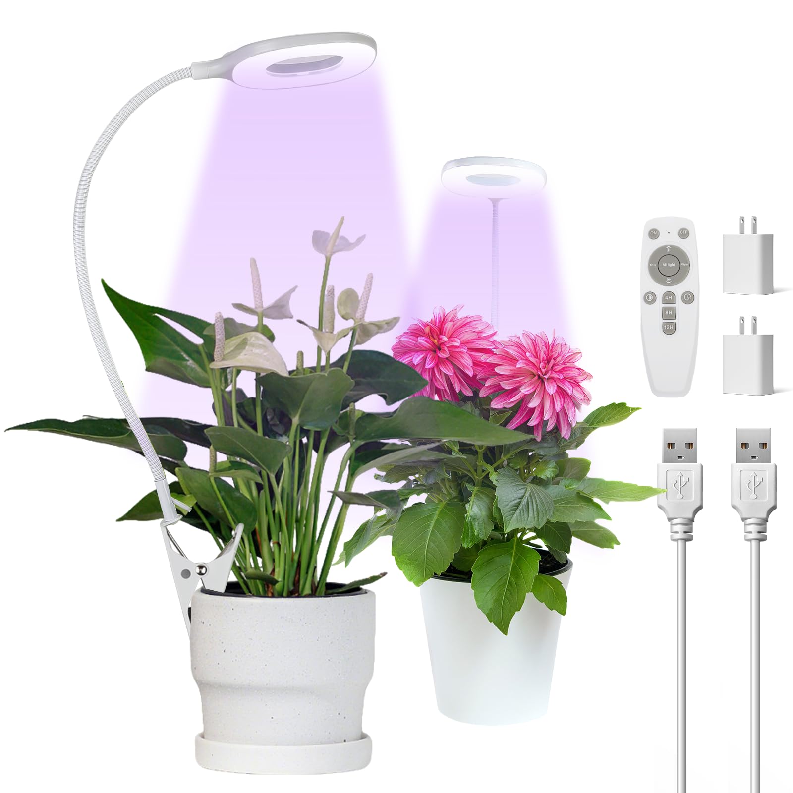 Grow Lights Knhuos Para Plantas De Interior, Pacotes Full Spectrum 2