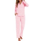 Conjunto De Pijamas Feminino Lubot, Bambu, Viscose, Amanteigado, Macio, 2gg, Rosa