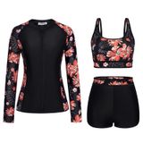 Jaqueta De Banho Rashguard Kate Kasin Feminina Preta-laranja L