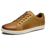 Tênis Jousen Amy903 Sapatos Casuais De Couro Para Homens Amarelos 9.5