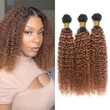 Pacotes De Cabelo Mamart Kinky Curly 40cm Brown Ombre 8a 300g