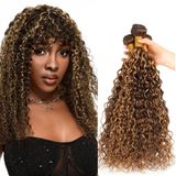 Pacotes De Cabelo Zevpiul Honey Blonde Water Wave 300g P4/27