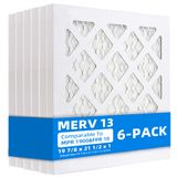 Filtros De Ar Para Forno Chenzhit 19,88x21,5x1 Merv 13 (pacote Com 6)