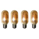 Lampadas De Led Kit 4 30w Multi Filamento Bivolt Iluminação Vintage Retro
