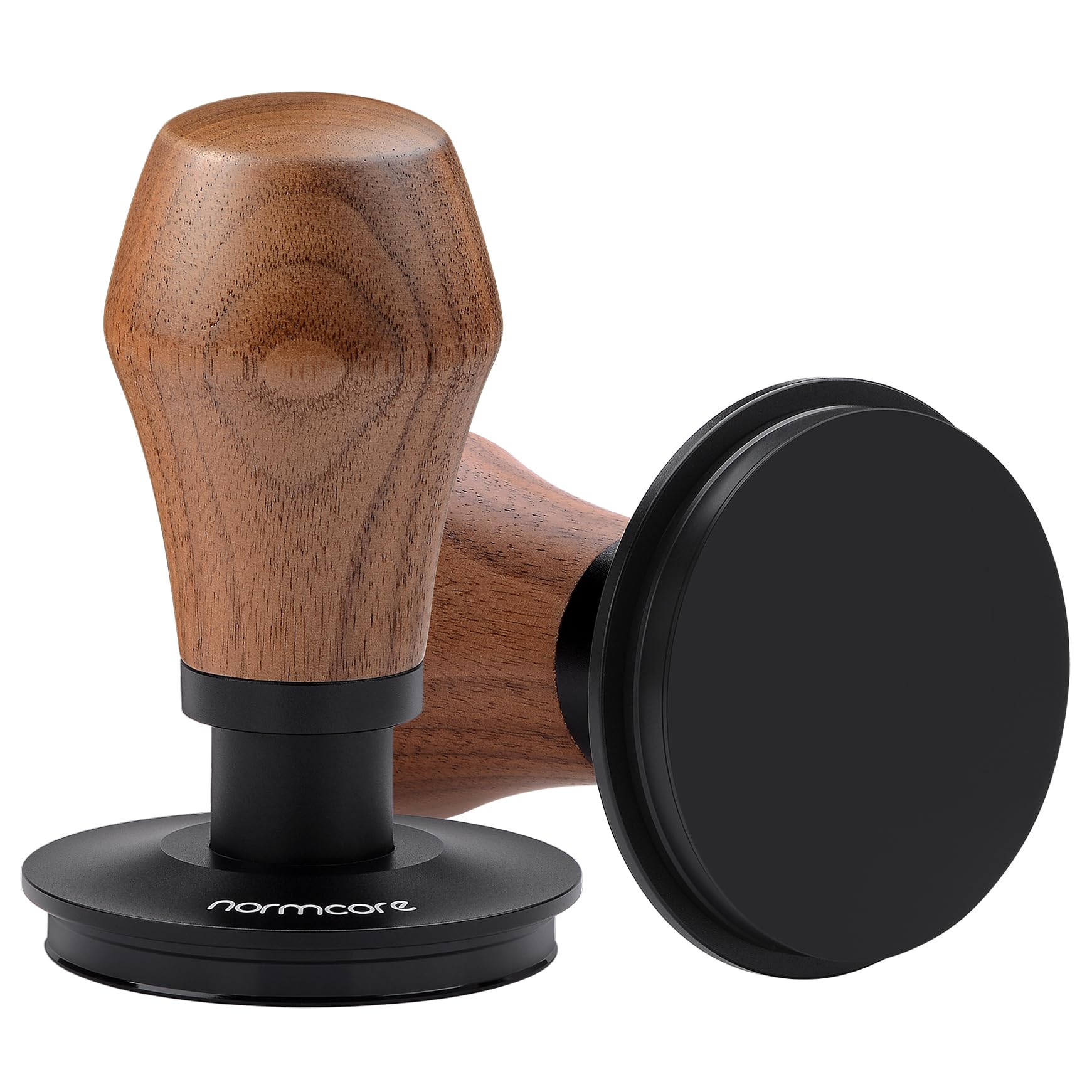 Espresso Coffee Tamper Normcore V4.1 53,3 Mm Com Alça De Nogueira