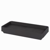 Prato Para Plantas Vuwez Retangular 76x20cm Plástico Marrom