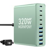 Estação De Carregamento Mgrnpony 320w Usb C De 10 Portas Para Macbook Pro/air