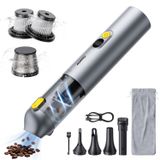 Aspirador De Pó Para Carro Auxito Portable Handheld 14000pa Silver