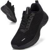 Sapatos Rollstep Wide Toe Box, Tênis Femininos, Pretos, Tamanho 36