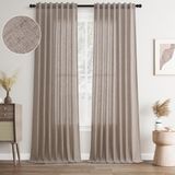 Cortinas Joywell Camel Back Tab Linen 260 Cm H 2 Painéis
