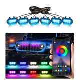 Grill Lights Sdpvorn Para Pára-choque Dianteiro Jeep Wrangler Jl Jlu