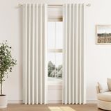 Cortinas Guken Cream Linen Blackout 107 Cm X 213 Cm Sala De Estar