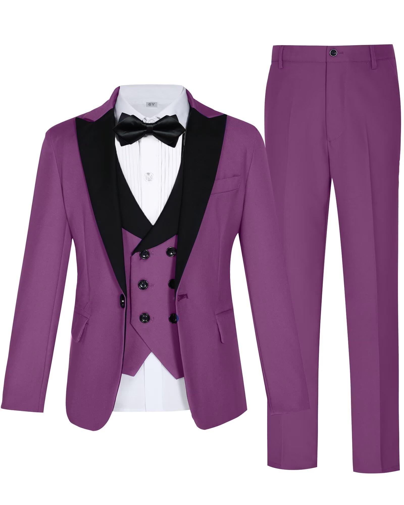 Suit Keywants Para Meninos, Tamanho 10, 5 Peças, Slim Fit, Roxo