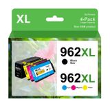 Pacote Combinado De Cartuchos De Tinta Gotoners 962xl Para Hp 962 Xl