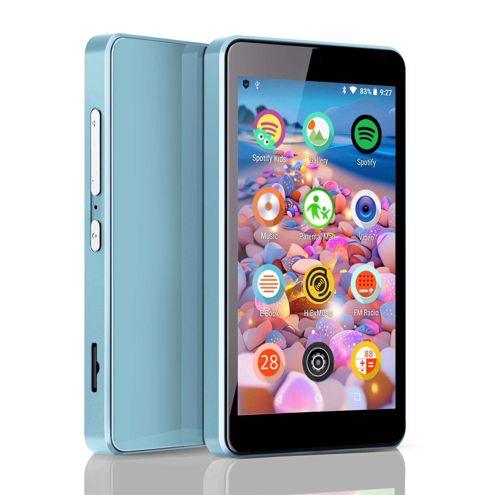 Leitor De Mp3 Luoran M4s Para Crianças Com Spotify 512gb Azul