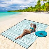 Cobertor De Praia Wiwigo Impermeável À Prova De Areia 200x225cm Para 2-8 Adultos