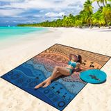 Cobertor De Praia Wiwigo Impermeável À Prova De Areia 200x240cm Para 2-8