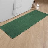 Tapete De Banheiro Runner Chakme Ultra Thin Antiderrapante Verde 150x45cm