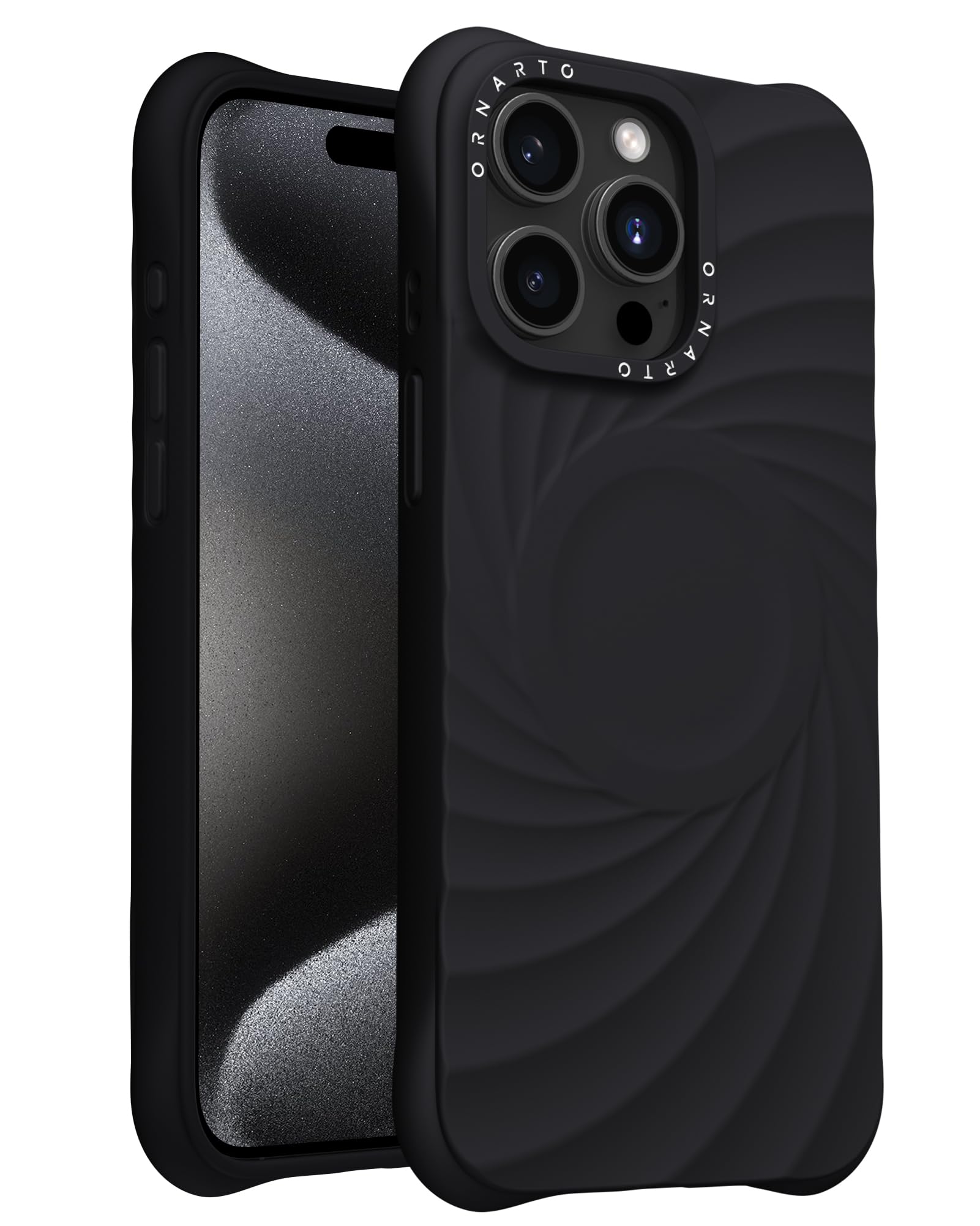 Capa De Celular Ornarto Vortuxe Para Iphone 15 Pro Max Preta