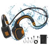 Fones De Ouvido De Natação À Prova D&#39;água Fjx Bone Conduction Orange