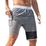 Calção De Banho Silkworld Quick Dry Para Homens, Cinza Xxl