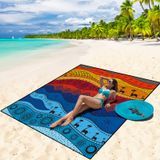 Cobertor De Praia Wiwigo Impermeável À Prova De Areia 200x240cm Para 2-8