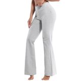 Calças De Ioga Bubblelime Bootcut Basic Cotton Heathergrey L-29