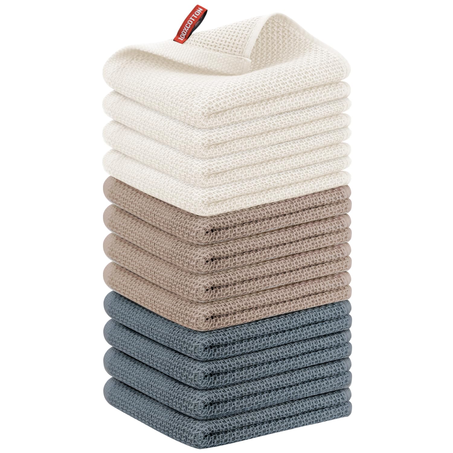 Toalhas De Cozinha Nialnant, Pacote Com 12, 100% Algodão 33x70cm