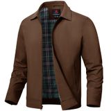 Jaqueta Masculina Leve Tbmpoy Windbreaker Coffee Resistente À Água